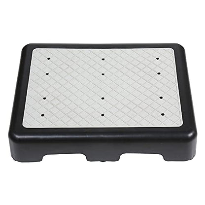 Riser Step Stool - 3 1/2"H Safety Half Step Platform, Indoor Outdoor Assistive Devices for Elderly