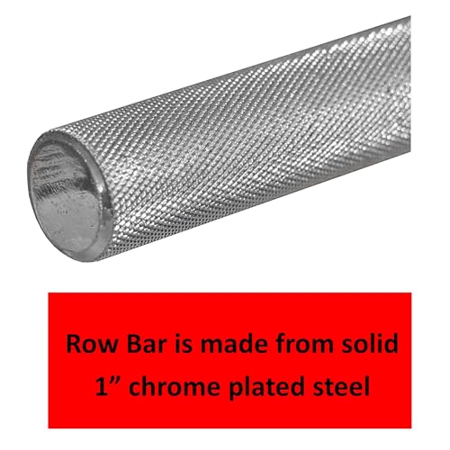 Heavy Duty Solid Steel Revolving Low Row Bar by Deltech Fitness