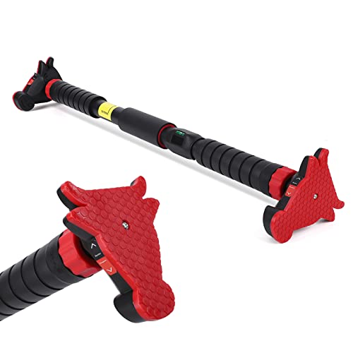 Pull Up Bar for Doorways, Strength Training Upper Body Workout Chin Up Bar with Level Meter and Adjustable Width, Portable Pull-Up Bars, No Installation Required, Max Load 440 LBS