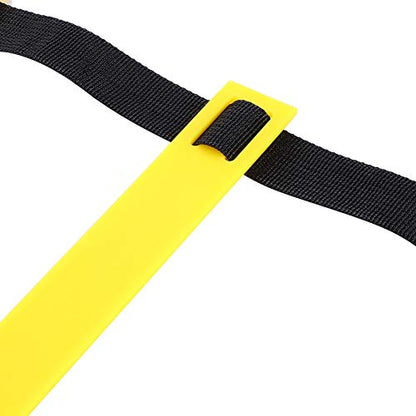 Agility Ladder Speed Training Ladder Footwork, with Adjustable Flat Rungs Nylon Strap and Ground Nails for Soccer Football Fitness Speed Training - color: 4 Meters and 8 Rung