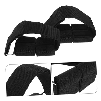 Kisangel Adjustable Dumbbell Ankle Straps Soft Padding for Weight Training 1 Pair Ankle Weights for Leg Extensions and Curls Compatible Dumbbells and Fitness Equipment