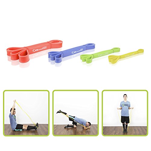Furinno RFitness Professional 41-Inch Long Loop Stretch Latex Exercise Band, Light (Yellow)