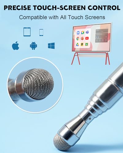 Telescoping Poiner Stick for Classroom Teacher Kids Reading, Dumero Retractable Stylus Pointer for Touchscreens, Extendable Presentation Pointers, Classroom Must Have Supplies Essentials, Red