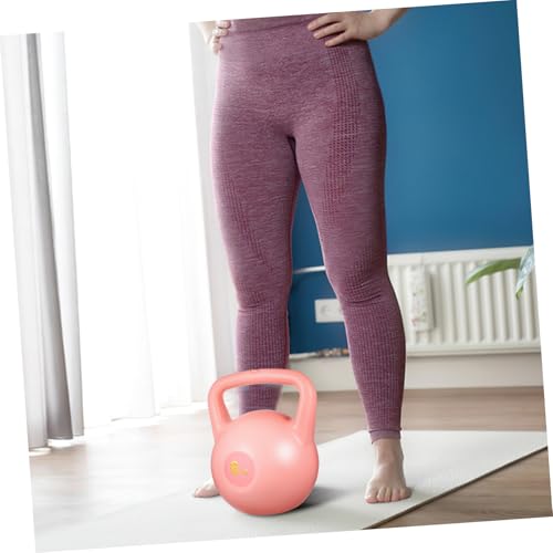SUPVOX Water Filled Kettlebell Pink PE Weight for Strength Training and Gym Workouts Comfortable Grip Exercise Equipment for Men and Women Portable for Travel and Home Fitness