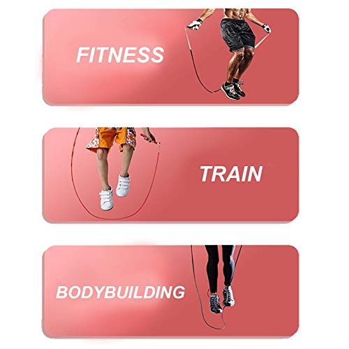 Speed Jump Rope - 360° Swivel Ball Bearing - Adjustable steel coated rope-Aluminum Anti Skipping Handle -Fitness Training Boxing Sports Exercises -Suitable for Kids and Adults - color: Purple