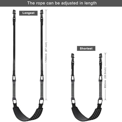 Kipika 48" Ceiling Mounted Pull Up Bar, Heavy Duty Multi-Grip Chin Up Bar,Mounted Pullup Bar, Adjustable Height, Pull Up Bands for Chin Ups & Body Stretching, Ideal for Home Gym and Strength Training