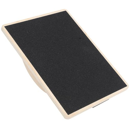 Balacoo Wooden Yoga Balance Board for Adults, Anti-skid Rectangular Fitness Trainer, Lightweight Stability and Coordination Wobble Board for Home Gym Workouts