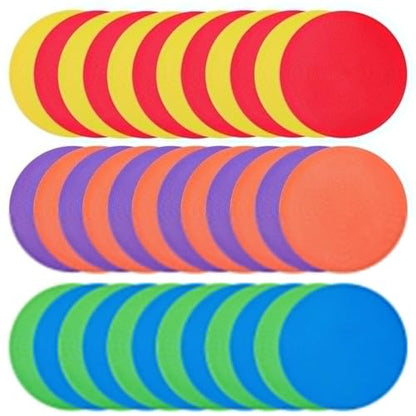 Poly Spots Spot Markers 4.72 Inch & 9 Inch Non Slip Floor Dots - style: 9inch 36pcs