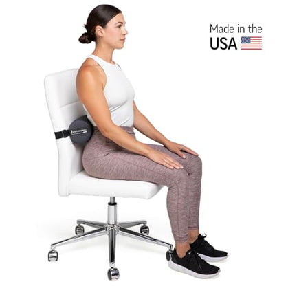OPTP The Original McKenzie Lumbar Roll – USA-Made Low Back Lumbar Support for Office Chair & Car Seat Back Support Cushion. The Preferred Lumbar Pillow by Physical Therapists - Standard Density