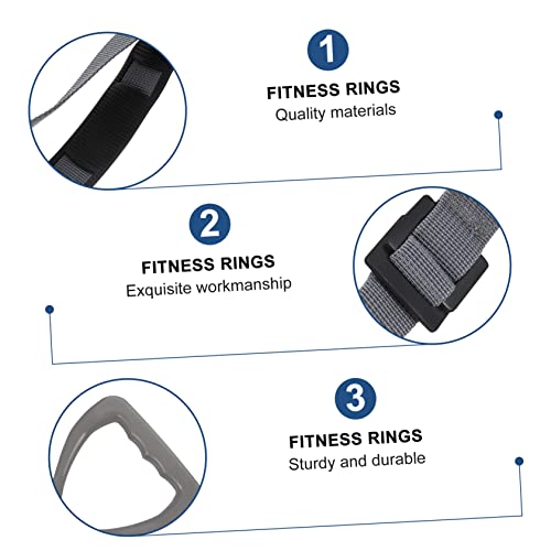 Adjustable Gymnastic Rings Set for Strength Training 2 Pcs Fitness Rings Heavy-Duty Straps Suitable for Home Workouts and Boys and Girls Shoulder Joint Training