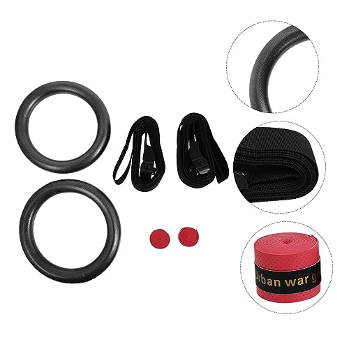 KESYOO 2Pcs Home Gymnastics Rings Exercise Ring Equipment for Indoor Fitness Training Durable for Home Workouts
