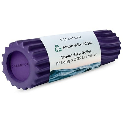 Oceanfoam Ripple Roller - Small Foam Roller for Physical Therapy (Purple) - color: Purple