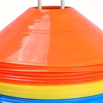 Soccer Cones for Training, Portable Stackable Multifunctional Equipment - Soccer Cones with Holder,for Football Basketball Baseball Training Practice Drills Workout