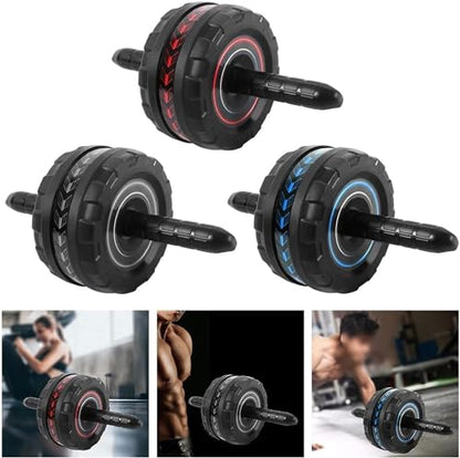 Exercise Wheels Anti-Slip Exercise Roller Abdominal Wheel Abdominal Exercise Roller Body Fitness Strength Training Dual Ab Roller Wheel New - color: B