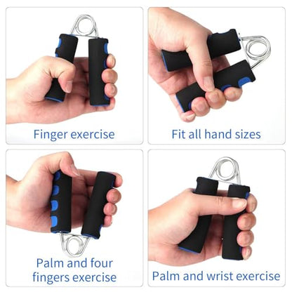2 Pcs Soft Foam Hand Exerciser，Strengthen Hand Grip Exerciser for Quickly Increasing Wrist Forearm and Finger Strength