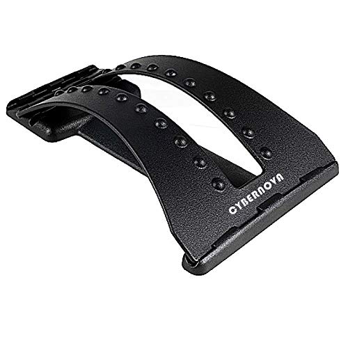 CYBERNOVA Multi-level Back Massager Supporter ,Back Lumbar Stretcher Extender for pain relief
