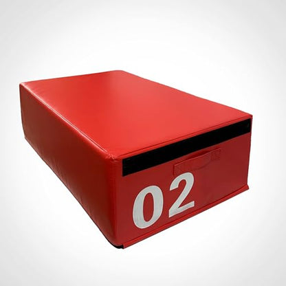 4 in 1 Foam Plyometric Box, Adjustable Height Soft Foam Jump Box Set, Non-Slip, Durable, Easy-to-Clean Soft Training Box, Suitable for Gyms, Home, Jumping, etc.(Size:02（90 * 55 * 30cm）) - size: 02（90*55*30cm）