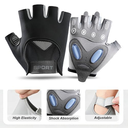 Women Workout Gloves Protection Dumbbell Glove Lightweight Breathable Glove - color: Black, size: Small