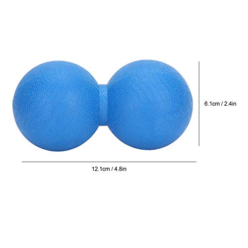Emoshayoga Yoga Ball 3pcs Yoga Training Massage Ball Pilates Peanut Fitness Ball for Shoulders for Home Use (Blue)