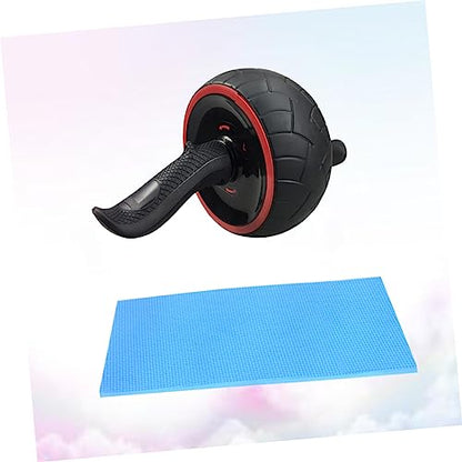 Kisangel Rubber Ab Wheel Roller Abdominal Exercise Trainer Core Knee Mat Muscle Training Tool Fitness Device