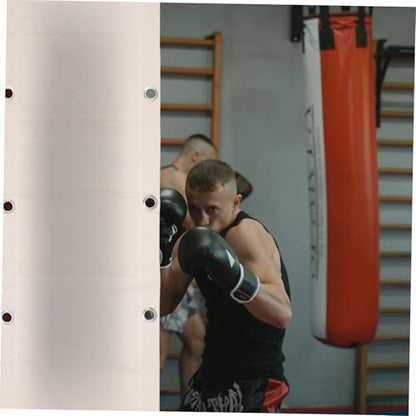 Toyvian Wall-Mounted Triplet Boxing Bag 110x40cm Empty Hanging Sandbag for Boxing Training, Fitness Workout, Martial Arts Punching Target