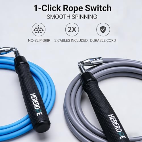 Interchangeable Weighted Jump Rope for Men and Women Fitness - Customizable Mix & Match Skipping Ropes Set, Adjustable, Durable & Versatile | Ideal for Beginners to Pros, Training & Daily Workouts - size: 1/4lb, 1/2lb Set
