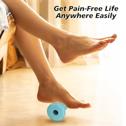 Green Foot Massager Roller for Plantar Fasciitis, Arch Heel Pain Relief - color: Green