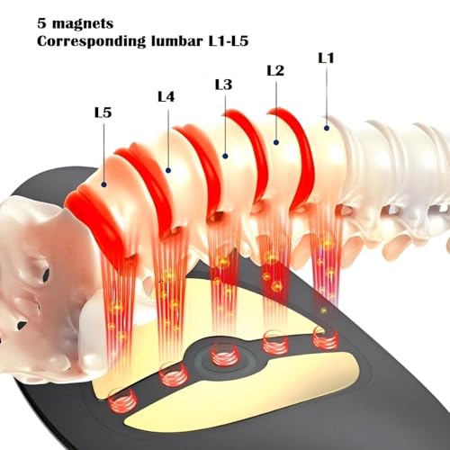 Lumbar Massager - 26° Oscillating Traction for Lower Back Discomfort Relaxation Heating & Vibrating Functions Included Adjustable Back Stretcher for Home & Office Use Wholesale