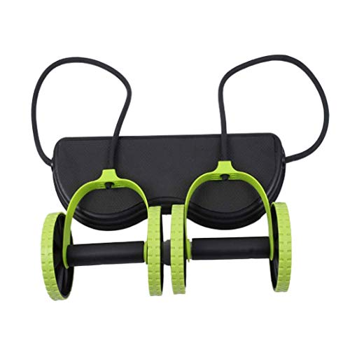 Abdominal Multifunctional Exercise Equipment Ab Wheel Roller with Resistance Bands Knee Mat Waist Slimming Trainer at Home Gym