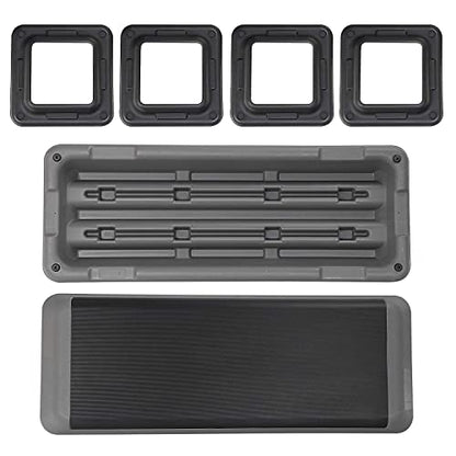 43-inch Aerobic Stepper Exercise Step Adjustable Workout Platform with 4 Training Riser - 4” 6” 8" for Fitness, Black