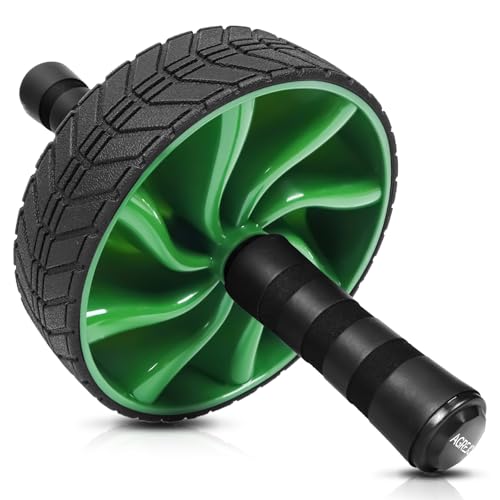 Ab Roller Wheel - AGREJO Ab Workout Equipment for Abdominal & Core Strength Training, Home Gym Fitness Equipment, Exercise Wheel for Men Women - color: Green