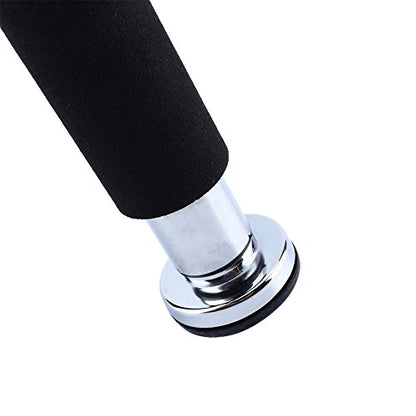 Door Pull Up No Screws Pull Up D Chin Multi Purpose Indoor Gym for Home Gym Exercise Electroplate Steel with Non Slip Foam Pads Rubber Stoppers