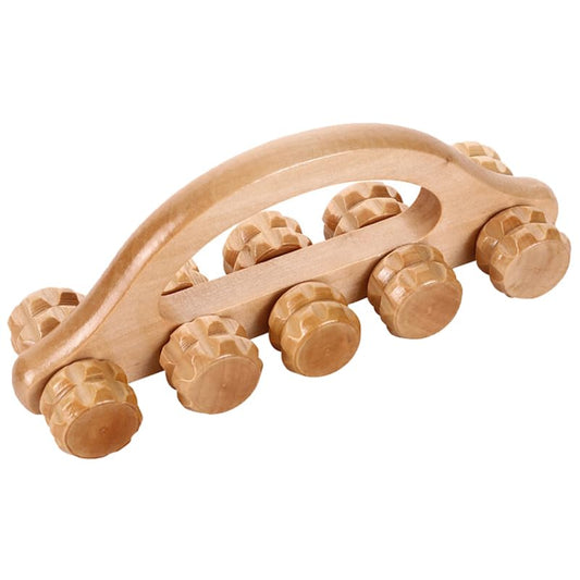 Healifty Wooden Massage Roller Ball Handheld Muscle Relief Tool for Back Neck Legs Portable Massager for Relief Improved Circulation Deep Tissue Massage Tool