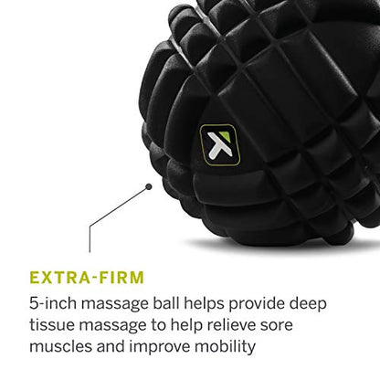 TRIGGERPOINT Performance Grid X Massage Ball for Deep Tissue Massage and Exercise Recovery, Black