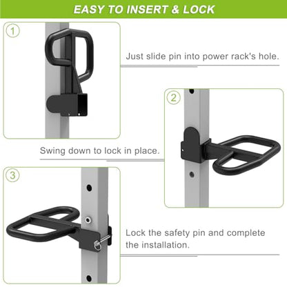 SELEWARE Power Cage Accessories, Dip Handles, Pull‑Up Stations, and Multi‑Grip Training Attachments - color: Multi Grip Dip Bar Attachment for 1" or 5/8" Hole of 3x3 inch Rack