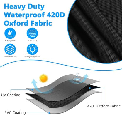 Squat Rack Cover, Waterproof Outdoor Gym Equipment Covers with Zipper for Squat Rack/Weight Lifting Rack/Home Gym Workout Equipment - size: 60''W X 44.5''D X 87''H