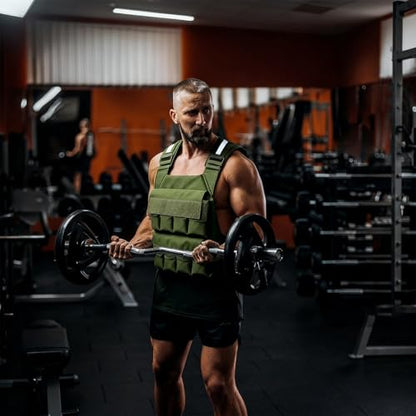 Weighted Vest for Men Women, Adjustable Tactical Weight Vests for Rucking Walking Running Crossfit Strength Training (Without Weight Blocks)