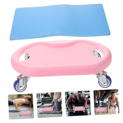 Totority 1set Abdominal Sliding Discs Knee Pad for Core Strength Training Silent Design Workout Sliders for Home Fitness Gym Exercise Equipment Versatile Abdominal Fitness Discs