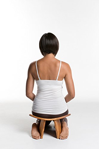Meditation Bench IKUKO, Travel Yoga Stool, Natural, Low Height - color: Natural, size: Low Height (6 inches)