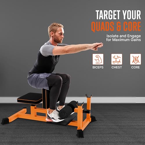 Squat Machine, Foldable Squatting Bench for Home Office Gym Workout Station and Leg Press Exercise, Designed to Train Abs, Thighs, and Glutes, Multifunctional Equipment for Fitness and Training