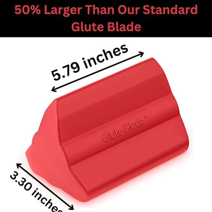 Piriformis Massage Roller, Larger Size, Hard Density, Red - style: Larger Size