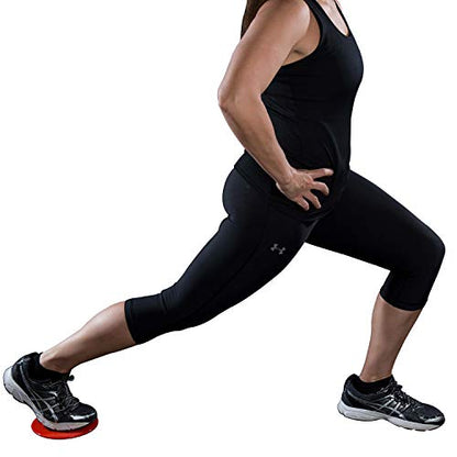 Glide Discs - Dual Sided Core Gliders for Carpet or Hardwood Floors. Abdominal Exercise Equipment with Training Guide Plus Bonus Digital Workouts