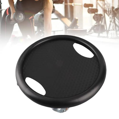 Keenso Core Slider Ab Workout Sliding Disc with PU Plastic Metal Build 4 Universal Rollers for Core Training Home Gym Exercise for Men and Women