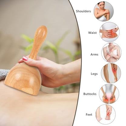 Wood Therapy Massage Tools 4-in-1, Wooden Lymphatic Drainage Massager Body Cellulite Remover, Professional Maderoterapia Kit Cellulite Massager for Body Sculpting,Contouring,Relief Muscle - style: 4 IN 1 Maderoterapia Kits