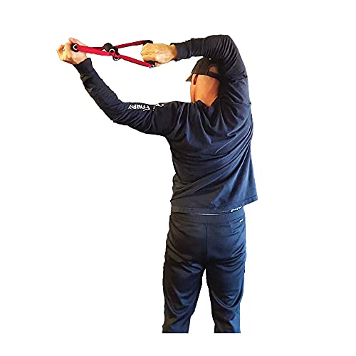 WorldFit Crazy-8 Pull-Up Grips and ISO Trainer for Door in Home, Office and Hotel, Portable Gym in a Bag (Black)
