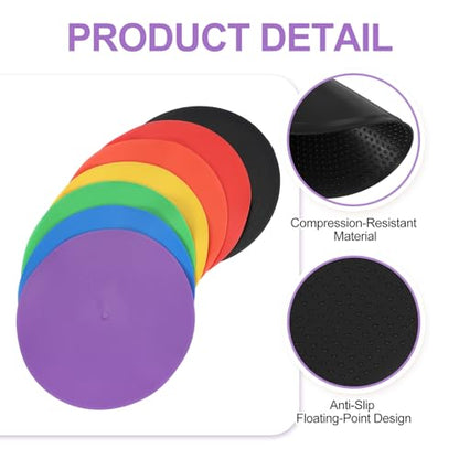 PATIKIL Spot Markers, Non-Slip Floor Agility Markers Flat - color: Black