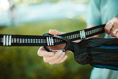 Bear Butt Kodiak Hammock Straps for Trees - 20 Feet Long, 40 Combined Loops - Holds 1000 Pounds - Camping Accessories With Carabiner - color: Grey