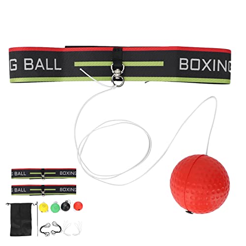 Boxing Reflex Ball Set | Adjustable Headband Reflex Ball for Hand-Eye Coordination Training | Enhance Reflexes, Speed & Skills | Ideal for All Ages & Fitness Levels