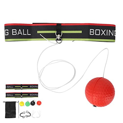 Boxing Reflex Ball Set | Adjustable Headband Reflex Ball for Hand-Eye Coordination Training | Enhance Reflexes, Speed & Skills | Ideal for All Ages & Fitness Levels