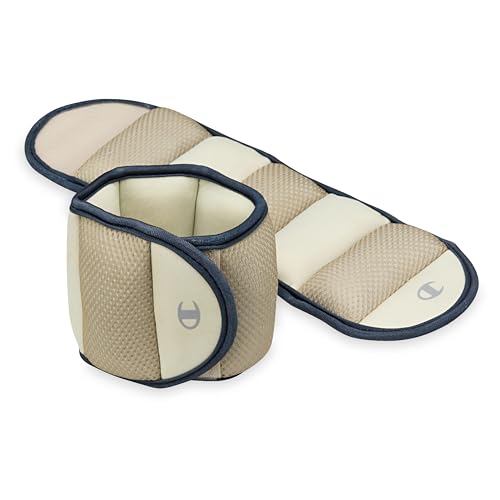 Champion Wrist and Ankle Weights, Adjustable Ankle Weights for Women & Men, Soft Inner Lining, For Walking, Yoga, Pilates, Strength Training & Cardio Workouts - size: Soft
